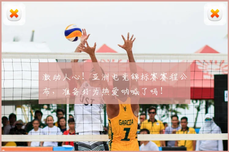 激动人心！亚洲电竞锦标赛赛程公布，准备好为热爱呐喊了吗！