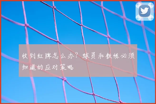收到红牌怎么办?球员和教练必须知道的应对策略