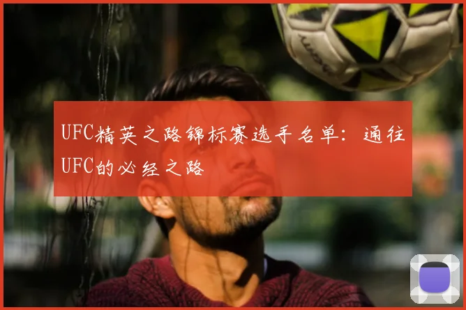 UFC精英之路锦标赛选手名单:通往UFC的必经之路