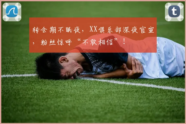 转会期不眠夜,XX俱乐部深夜官宣,粉丝惊呼“不敢相信”!